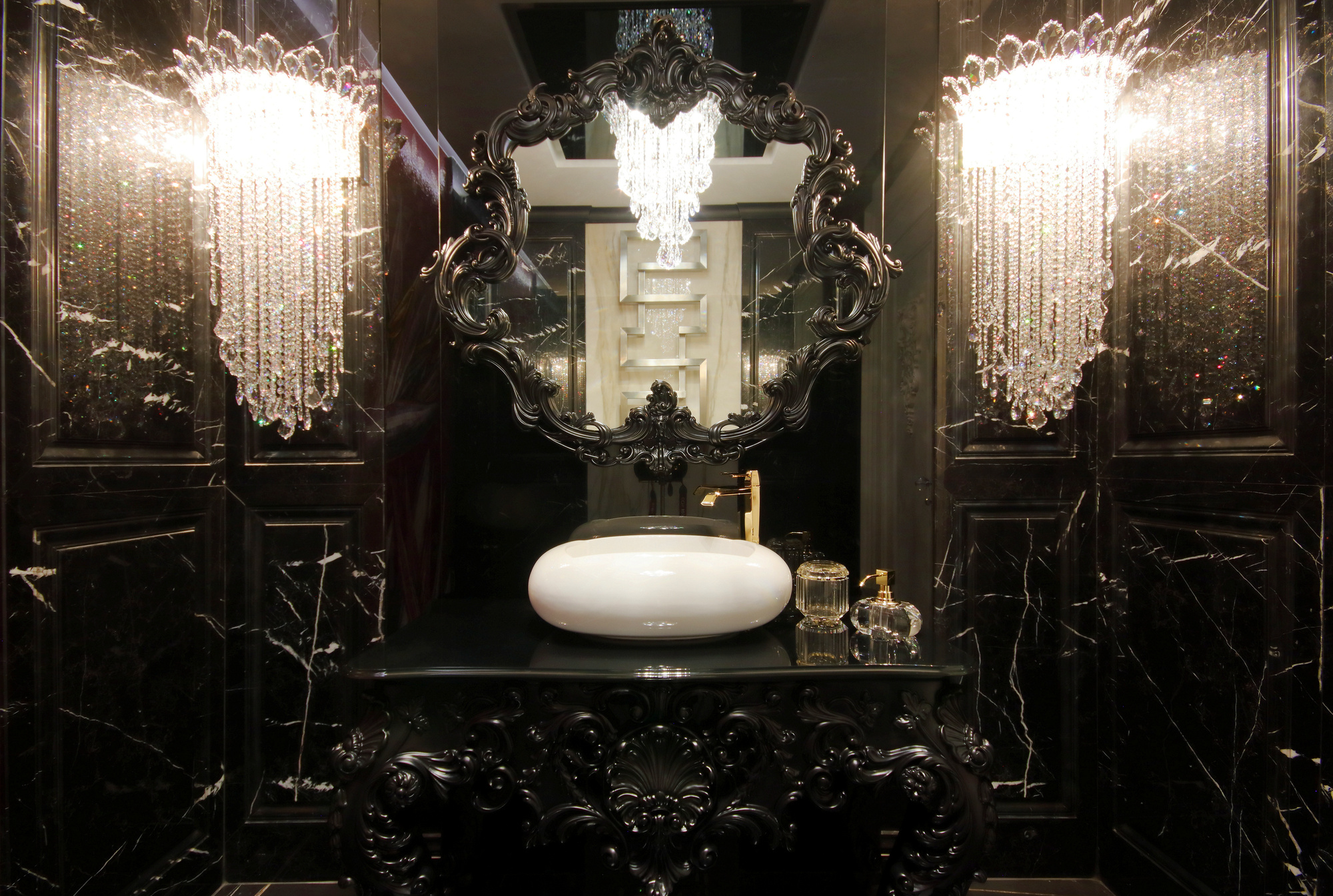 Black Luxury Bathroom Interior